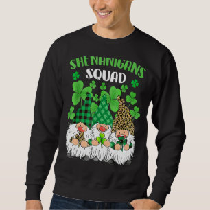Sweatshirt Shenanigans Squad Jour de la Saint Patrick Gnomes 