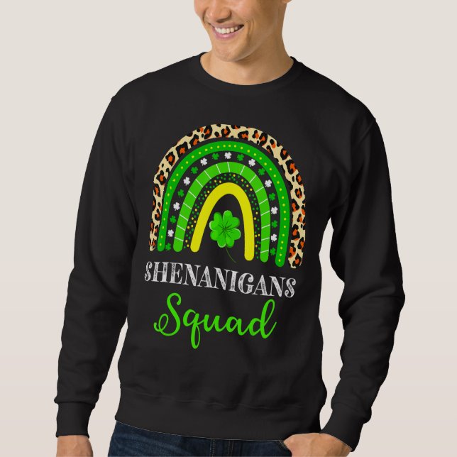 Sweatshirt Shenanigans Squad St Patrick S Day Hommes Femmes E (Devant)