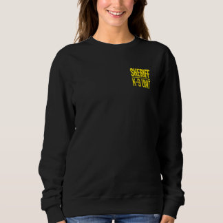 SWEATSHIRT SHERIFF K-9 UNIT POLICE CHIEN UNIFORME OFFICIER CO