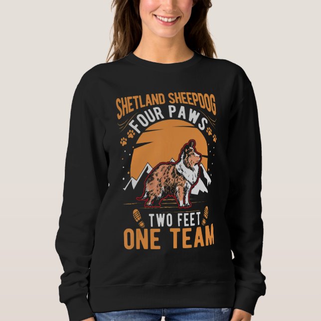 Sweatshirt Shetland Sheepdog Mini Collie Sheltie (Devant)