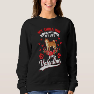 Sweatshirt Shiba inu Valentine's Day Japanese Shiba  1