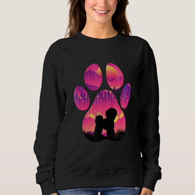 Sweatshirt Shichon Paw Mom Dad Dog  Women Men (Devant)
