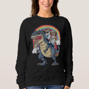 Sweatshirt Shih Tzu Et Unicorn Ride T Rex Comme Boss