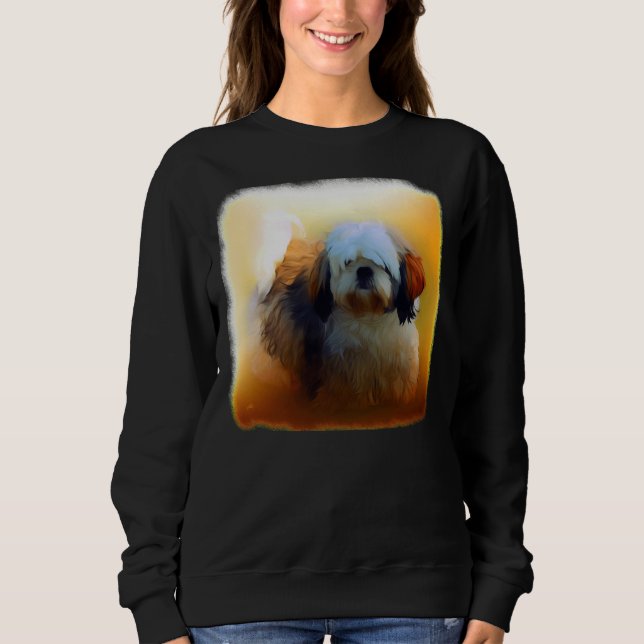 Sweatshirt Shih Tzu Portrait Chien (Devant)
