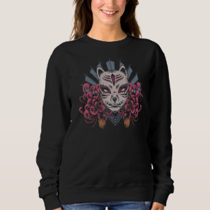 Sweatshirt Shinto japonais Masque Kitsune Tattoo Art