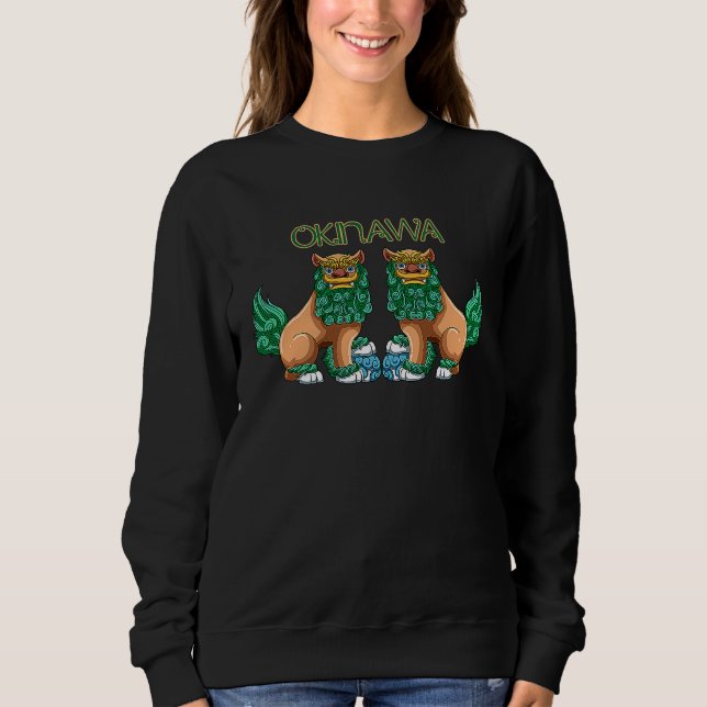 Sweatshirt Shisa Dog  Guardian Lions Okinawa Japan (Devant)