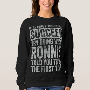 Sweatshirt Si au début vous n'avez pas réussi essayez de fair