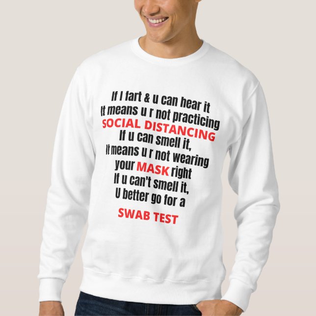 Sweatshirt Si Je Pense Et Que Vous Pouvez L'Entendre (Devant)