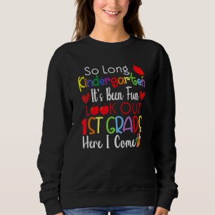 Sweatshirt Si Long Kindergarten 1ère année ici je viens Gradu