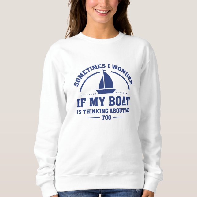 Sweatshirt Si mon bateau (Devant)
