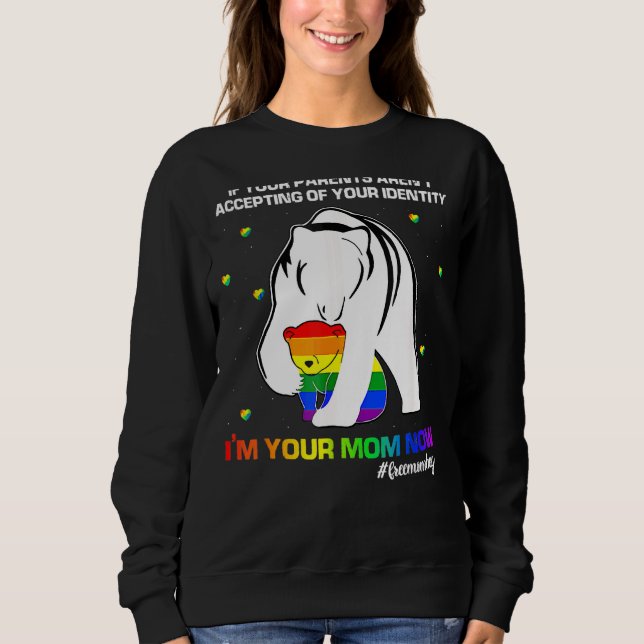 Sweatshirt Si vos parents n'acceptent pas que je sois votre m (Devant)