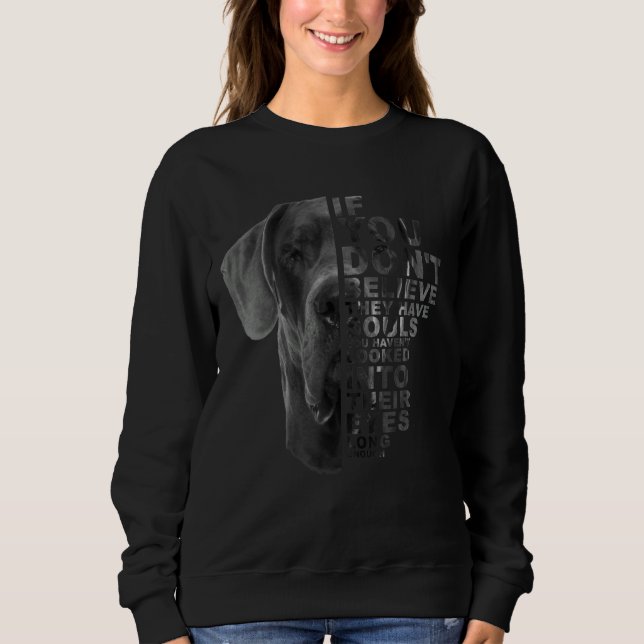 Sweatshirt Si vous ne croyez pas qu'ils ont des âmes grand Da (Devant)