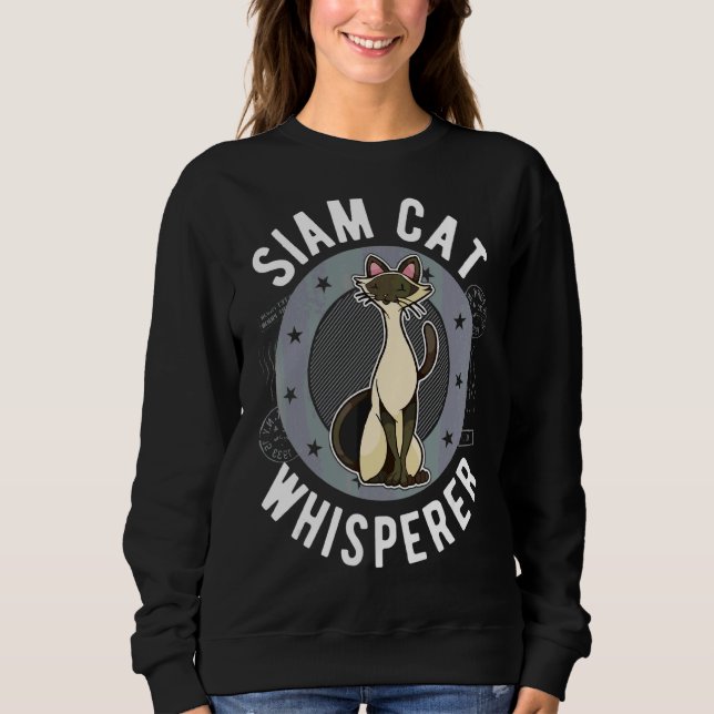 Sweatshirt Siam Cat Whisperer (Devant)