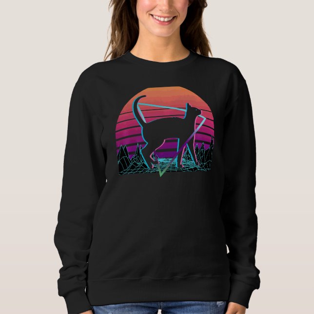 Sweatshirt Siamese Cat Retro (Devant)