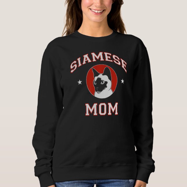 Sweatshirt Siamese Chat Maman (Devant)