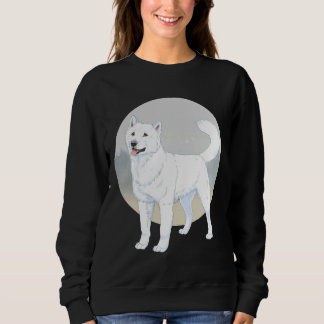 Sweatshirt Sibérie Husky Alaskan Malamute blanc