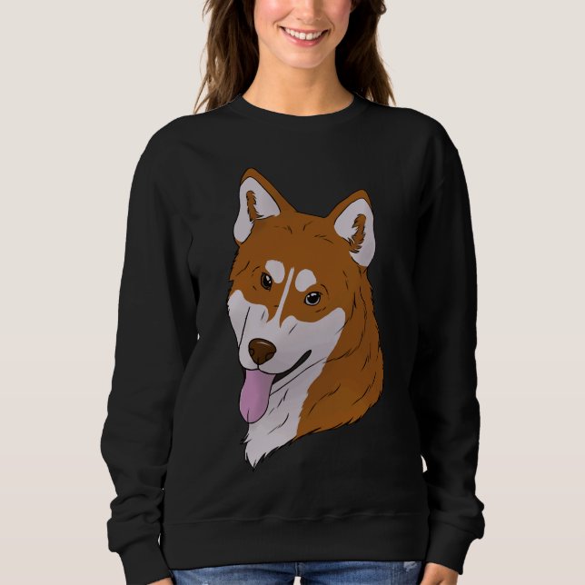 Sweatshirt Sibérie Husky Red (Devant)