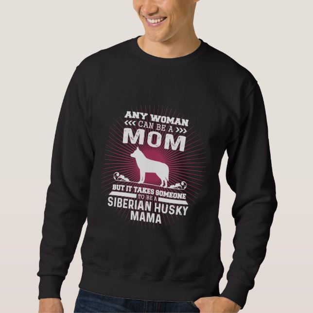 Sweatshirt Sibérien Husky Mama (Devant)