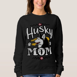 Sweatshirt Sibérien Husky Maman mignonne Chien