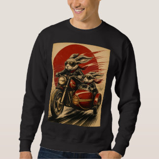 Sweatshirt Side-car de moto lapin