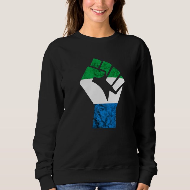 Sweatshirt Sierra Leone - Fierté de la main - Racines de Sier (Devant)