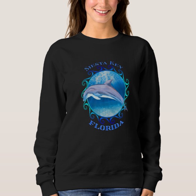 Sweatshirt Siesta Key Florida Vacances Souvenir Dauphin (Devant)