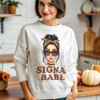 Sigma Babe GenZ Leopard Messy Bun Womens Gen Z