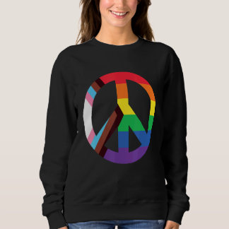 Sweatshirt Signal de paix Lgtbiaq+ Pride