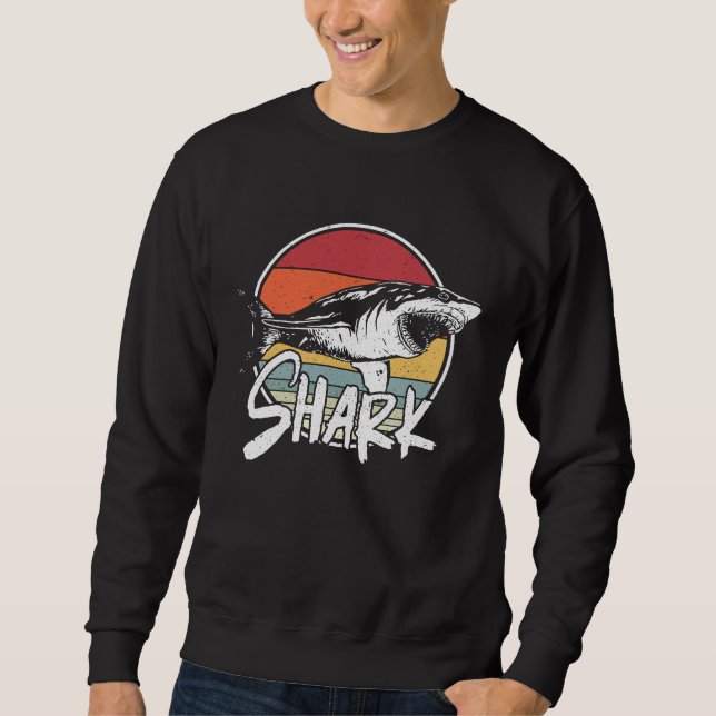 Sweatshirt Signe de la main sous l'eau de l'aileron de requin (Devant)