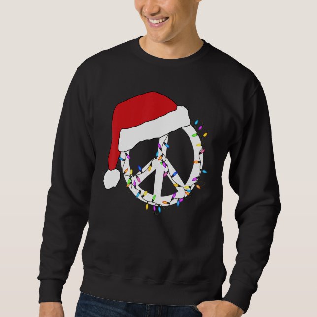 Sweatshirt SIGNE DE PAIX DE Noël Hippie Joyeux Noël (Devant)