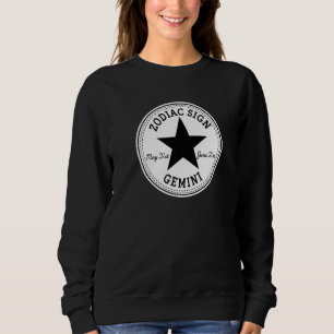 Sweatshirt Signe du zodiaque GÉMEAUX nés en mai & juin Astrol