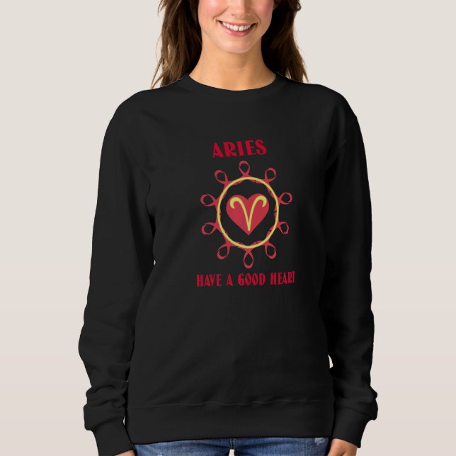 Sweatshirt Signe Solaire Du Zodiaque Aries (Devant)