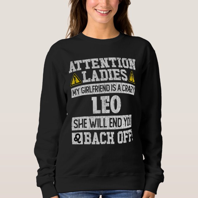Sweatshirt SIGNE Zodiaque Léo Girlfriend Graphique (Devant)