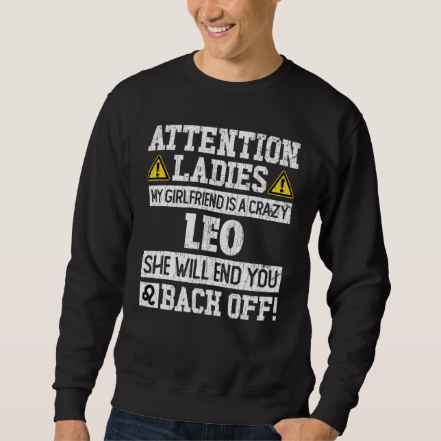 Sweatshirt SIGNE Zodiaque Léo Girlfriend Graphique (Devant)