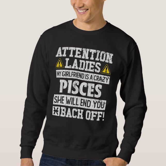 Sweatshirt SIGNE Zodiaque Pisces Girlfriend Graphique (Devant)