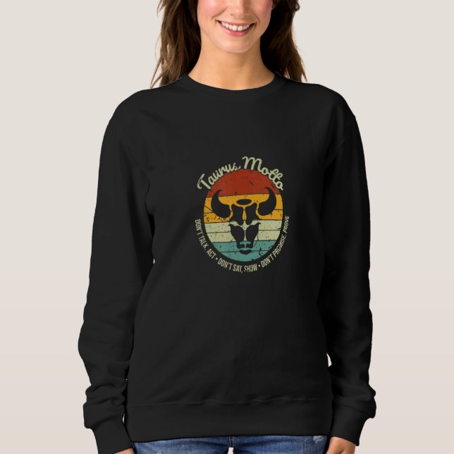 Sweatshirt SIGNE Zodiaque Taurus Faits Astrologie Astronomie  (Devant)