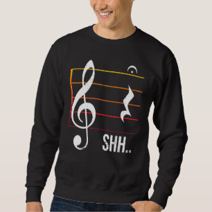 Sweatshirt Silence Pause de noire point d'orgue Musique Music