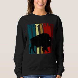 Sweatshirt Silhouette d'animal aux couleurs vintage de Buffal