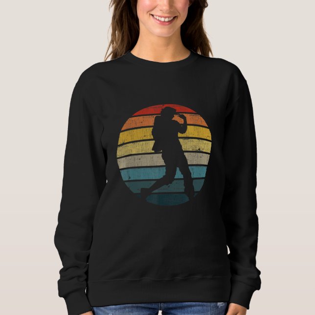 Sweatshirt Silhouette Danseuse Sur Un Rétro Déchiré (Devant)