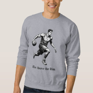 Sweatshirt Silhouette de basket-ball - Montez au-dessus du bo