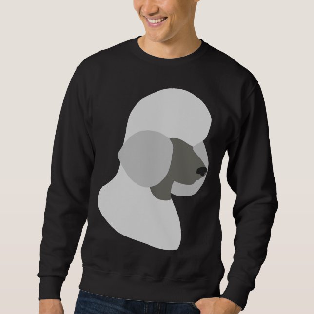 Sweatshirt Silhouette de caniche (Devant)