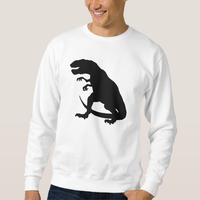 Sweatshirt Silhouette de Rex de Tyrannosaurus (Devant)