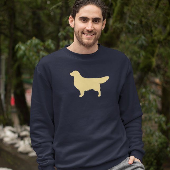 Sweatshirt Silhouette du Rétrieur d'or | AMOUREUX DES CHIENS  (Créateur téléchargé)
