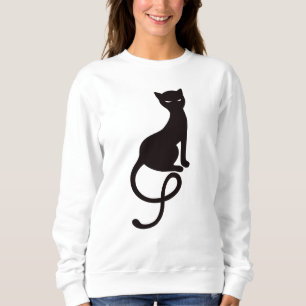 Sweatshirt Silhouette mauvaise aimable de chat noir