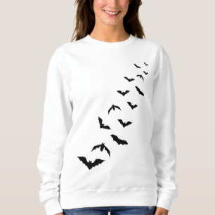 Sweatshirt Silhouettes simples de chauves-souris volantes noi
