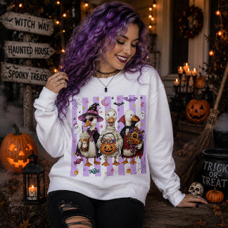 Sweatshirt Silly Geese Halloween