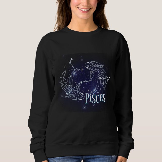 Sweatshirt SIM A Pisces Zodiac.SIGNE Zodiaque À La Mode Pisce (Devant)