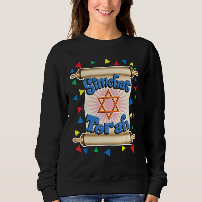 Sweatshirt Simchat Torah joyeux Pour Hommes Femmes Enfants Va (Devant)