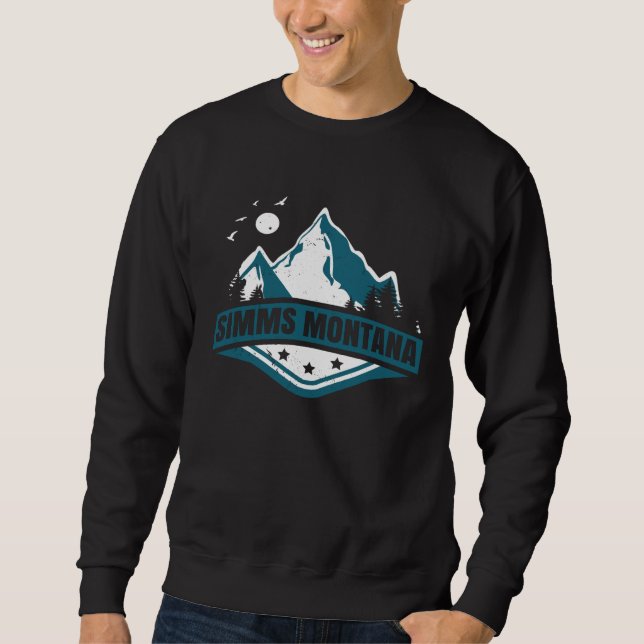 Sweatshirt Simms Montana MT Fishing And Hiking  3 (Devant)