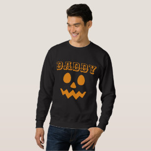 Sweatshirt Simple famille Halloween Mama citrouille orange